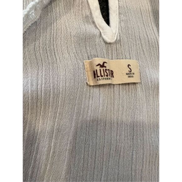 Hollister white Ruffle Hem mini Dress size S - Picture 7 of 8